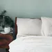Bed met mousseline dekbedovertrek van Action
