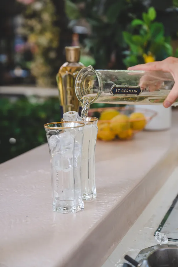 Natuurlijk konden gasten genieten van een heerlijke St-Germain Spritz