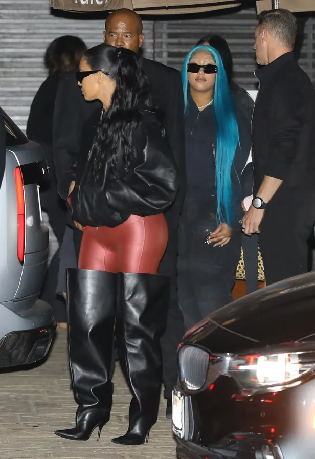 Foto van Kim Kardashian en dochter North West.