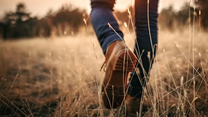 Man walking in nature
