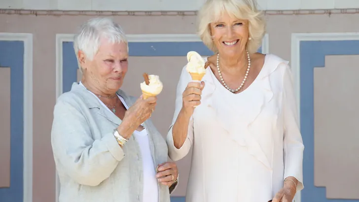 Camilla en Judi Dench: ijspret