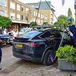 Crash tesla Rotterdam