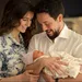 Prinses Rajwa en prins Al Hussein met hun dochtertje
