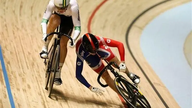 Pendleton wereldkampioene sprint in Melbourne