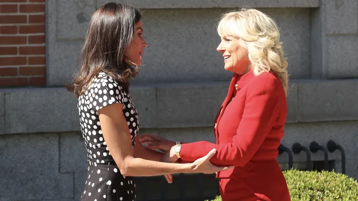 Koningin Letizia op stap met Jill Biden