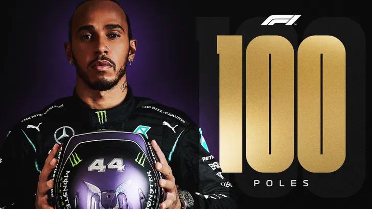 Lewis Hamilton pakt recordbrekende honderdste pole op Barcelona