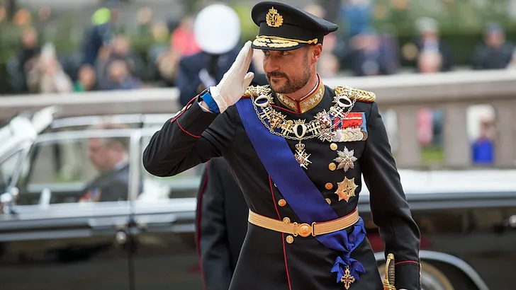 Kroonprins Haakon voor het eerst op de troon 