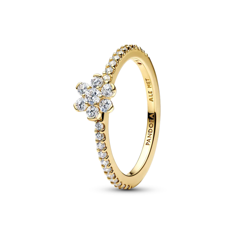 Sprankelende bloem ring | €69 