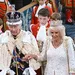 Foto van koning Charles en koningin Camilla bij hun kroning in 2023.