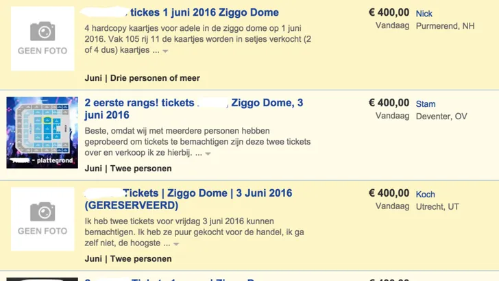 Voor dit concert betaal je nu 400 euro