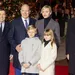 Nieuwjaarsgroet Monaco – Foto van prins Albert, prinses Charlene, prins Jacques en prinses Gabriella, december 2024.