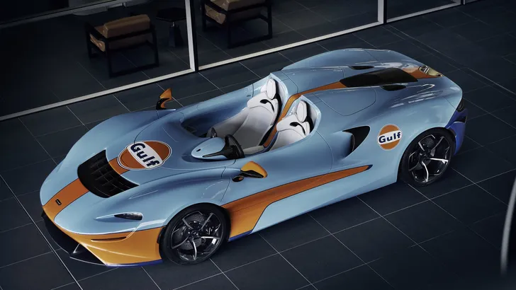 Onverkoopbare McLaren Elva krijgt Gulf-kleuren mee