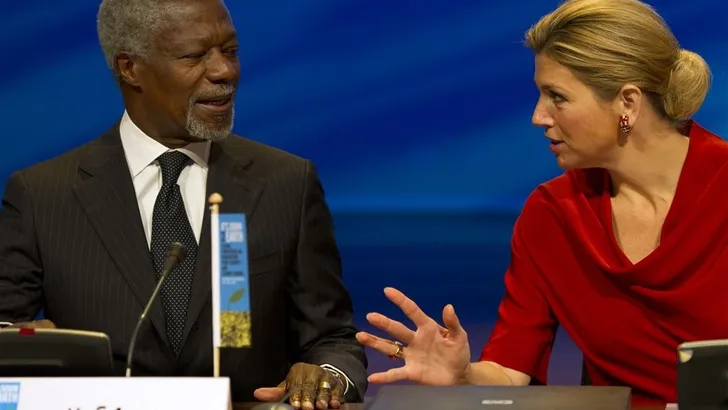 Reacties koningspaar en Mabel op overlijden Kofi Annan