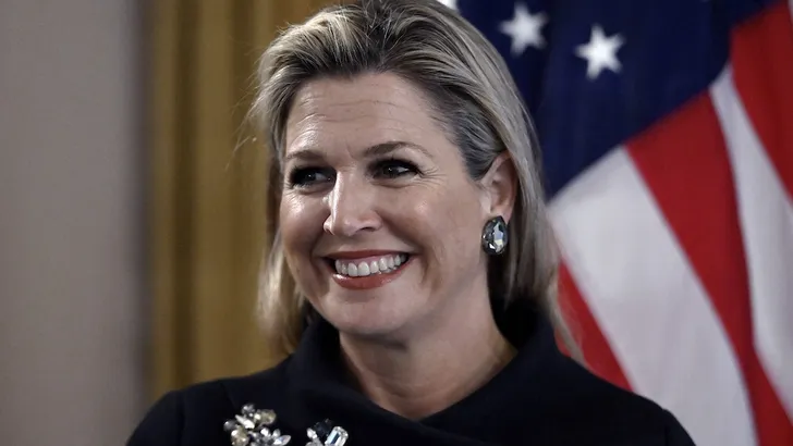 Máxima fonkelt bij de Treasury in Washington