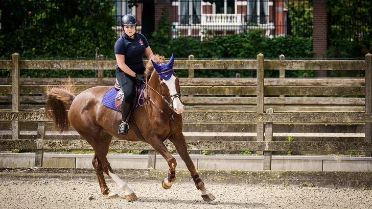 Daar gaat ze: prinses Amalia te paard voor Prinsjesdag