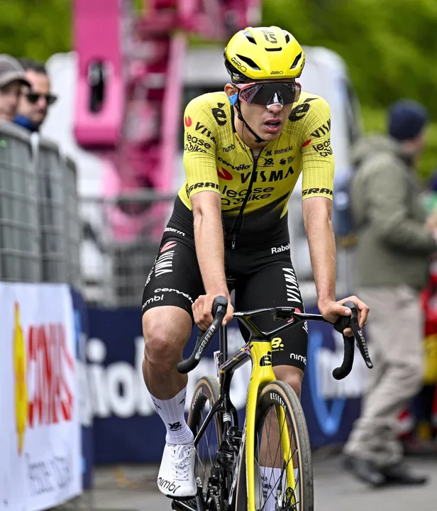 Davide Piganzoli rijdt in de schaduw van Jonas Vingegaard een geweldige Giro d'Italia. De Italiaan kan zomaar ook in de top 10 gaan eindigen.