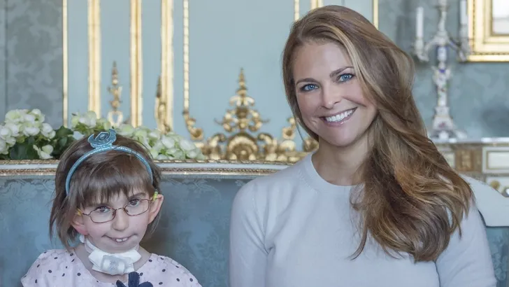 Zweedse koningin en prinses laten droom van ernstig zieke Enna uitkomen