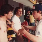 Ayrton Senna en Peter de Bruijn