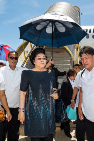Imelda Marcos wordt nog steeds met alle egards behandeld