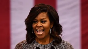 Zo zag je Michelle Obama nog nooit