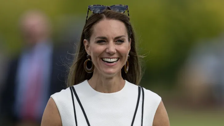 The Duke and Duchess of Cambridge taking part in the Out-Sourcing Inc. Royal Charity Polo Cup 2022