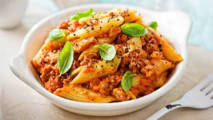 Pasta met verse worst