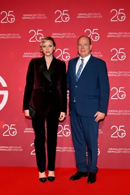 Charlene en Albert bij het 25-jarig jubileum van het Grimaldi Forum