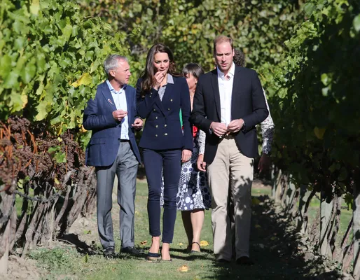 Kate and William visit the Amisfield Winery in Queenstown