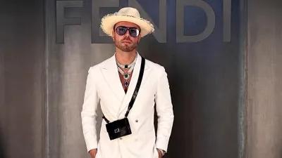 André Borchers Stuns at Fendi Couture Show in Rome Wearing Over 135 Carats of Emeralds and Sapphires