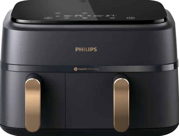Philips Airfryer 3000 Series Dual Basket NA352/00 - Van €199,99 voor €125 bij Coolblue
