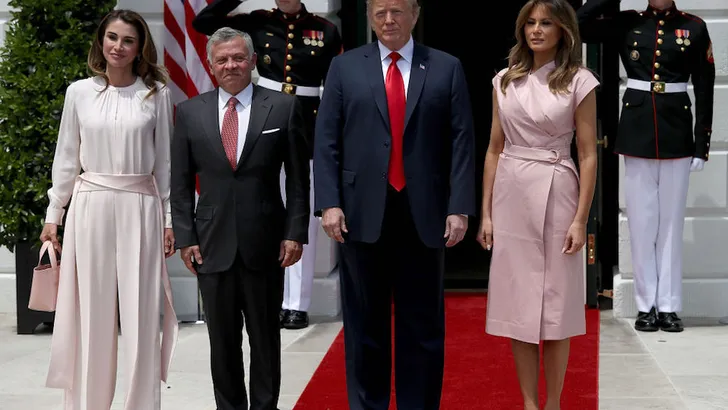 Rania en Melania: bijna stijltwins