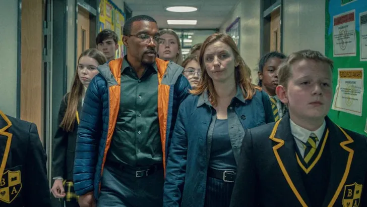 Scène uit Adolescence, een Netflix-serie.