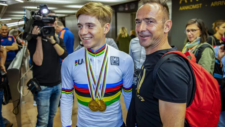 Remco Evenepoel back home