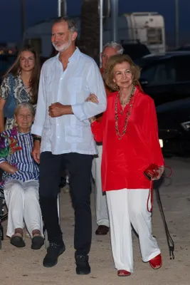 Koning Felipe en koningin Sofía op Mallorca, augustus 2024.