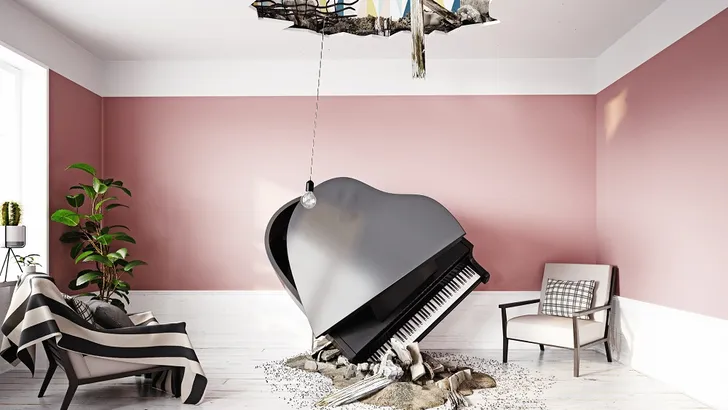 inboedel verzekering vallende piano