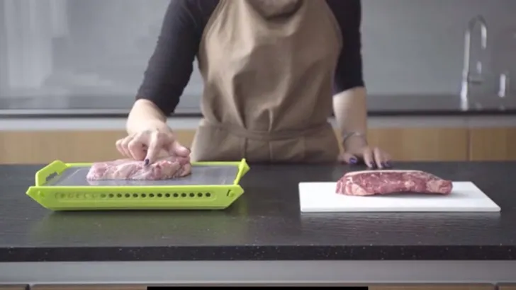 vlees snel ontdooien