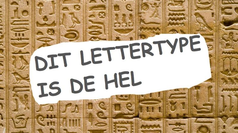 7 Redenen waarom je nog beter hiërogliefen kunt gebruiken