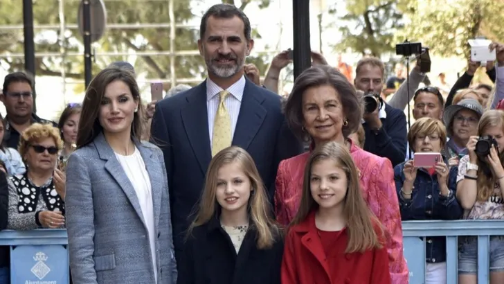 Spaanse royals vieren Pasen op Palma de Mallorca 