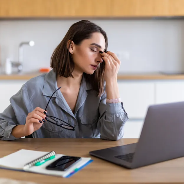 Vrouw is erg gestrest - stress