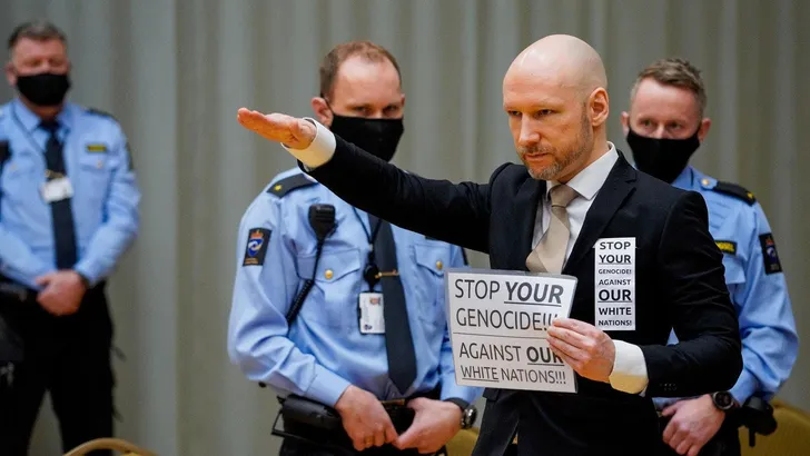 Anders Breivik is nog steeds knettergek