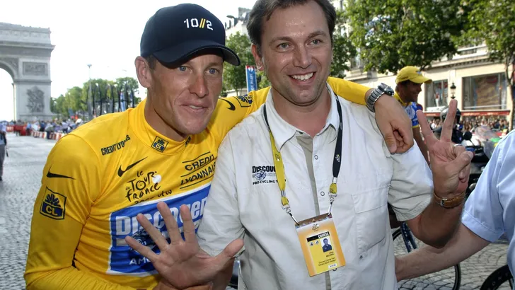 Lance Armstrong en Johan Bruyneel