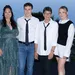 Foto van prinses Stéphanie met Camille Gottlieb en Louis en Marie Ducruet bij het Fight Aids Monaco Gala, juli 2025.