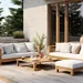 Hoe je een loungeset logisch integreert in een bestaande tuin