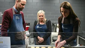 Kate en William aan het bakken