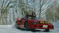Sneeuw Ferrari
