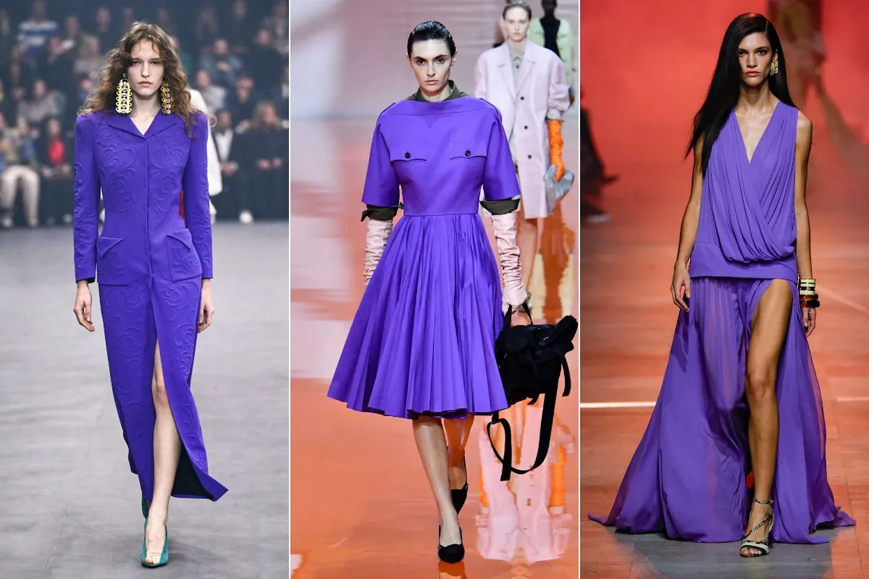 V.l.n.r: Valentino, Prada, Ellie Saab 