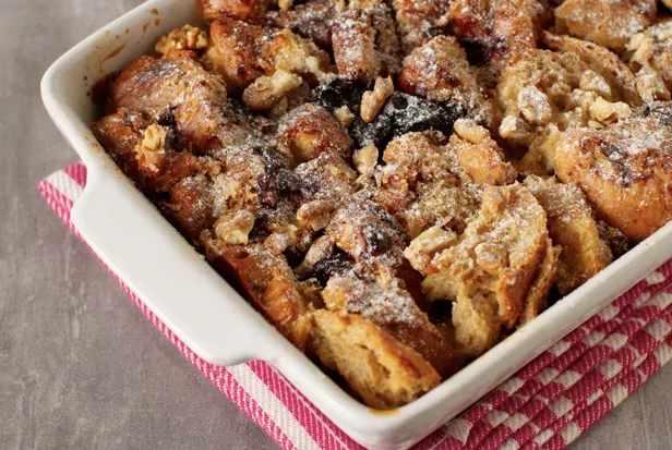 Broodpudding van suikerbrood