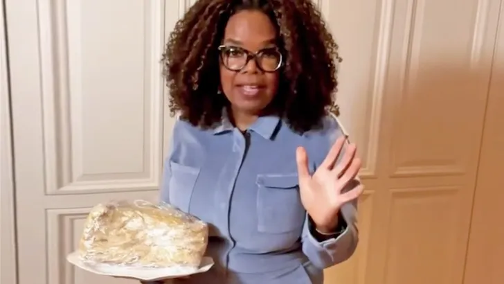 Oprah wil resetten voor dieet, gooit taart weg