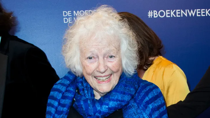 Marjan Berk tijdens het Boekenbal in Internationaal Theater Amsterdam 2019.