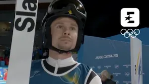 dubbelganger Primoz Roglic op de Olympischs schans
